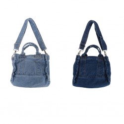 Elegant Patchwork Carry Bag in Neutral