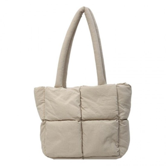 Modern Classic Patchwork Carry Bag in Neutral