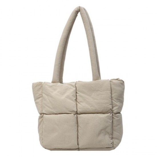 Modern Classic Patchwork Carry Bag in Neutral