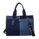 Compact Patchwork Carry Bag in Neutral