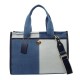 Compact Patchwork Carry Bag in Neutral