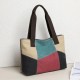 Practical Patchwork Carry Bag in Neutral