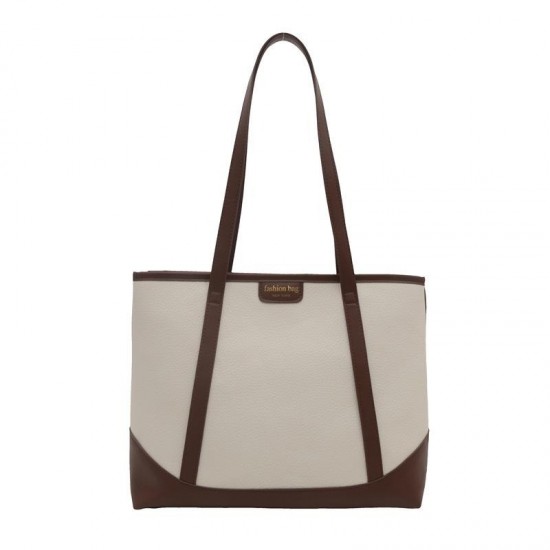Functional Patchwork Carry Bag in Neutral